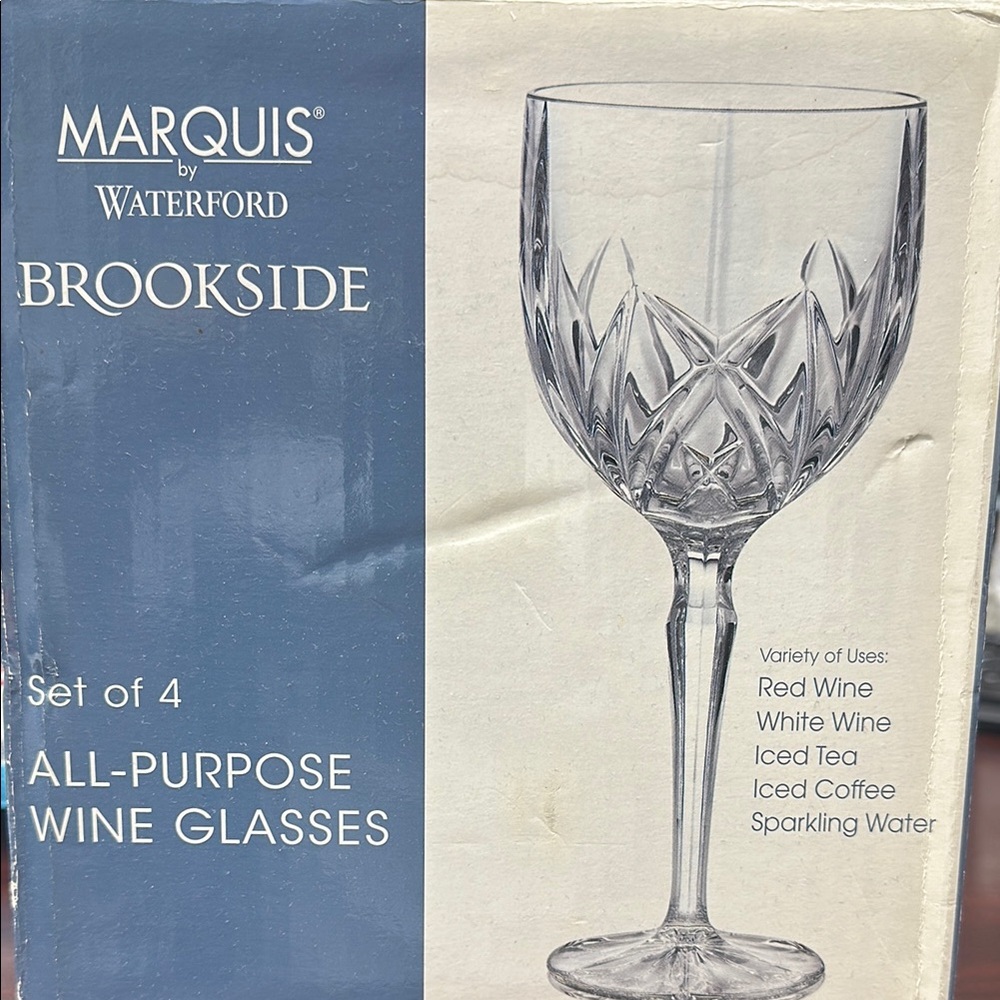 Brookside Wine Glasses - Set of 4, Clear
